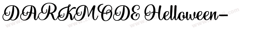 DARKMODE Helloween字体转换 DARKMODE Helloween字体转换